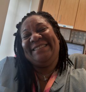 Dorchester medical assistant Delshan Eddins is all about making people smile.