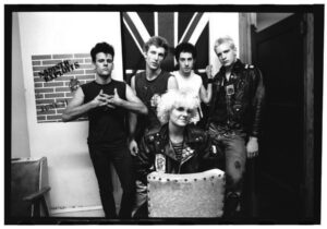 Nancy Barile with the Philadelphia punk band she managed, the Sadistic Exploits Photo/Lisa Haun