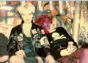 Nancy Barile, left, at the infamous New York City punk club CBGB in 1981 Photo/courtesy of Allison Schnackenberg
