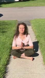 For Marsha Mancuso, a moment in the lotus position is always a great idea. 