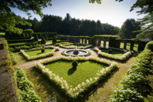 The Italian garden at The Mount, whose grounds and buildings were deeply influenced by Wharton’s extensive travels in Europe. Photo/John Seakwood