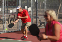 Pickleball has become a very popular sport with active older adults. Photo/Steve Taylor