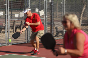 Pickleball has become a very popular sport with active older adults. Photo/Steve Taylor 