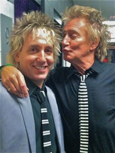 Jay Gates with the real Rod Stewart   Photo/Submitted  