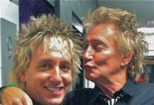 Jay Gates with the real Rod Stewart Photo/Submitted