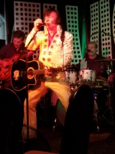 Roland Julius, the “Boston Elvis,” performing as Elvis Presley   Photo/Submitted