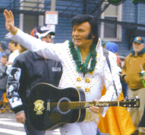 Roland Julius marching in a parade as Elvis Presley   Photo/Submitted