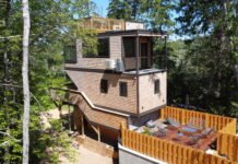 A Brady-Built tiny house on a foundation in Harwich on Cape Cod.