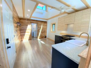 A Brady-Built tiny home interior in Harwich.