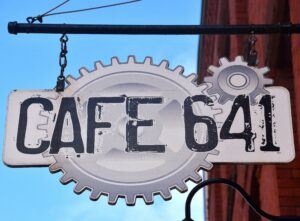 Café 641 sign by Paul Tucker Photo/Ed Karvoski Jr. 