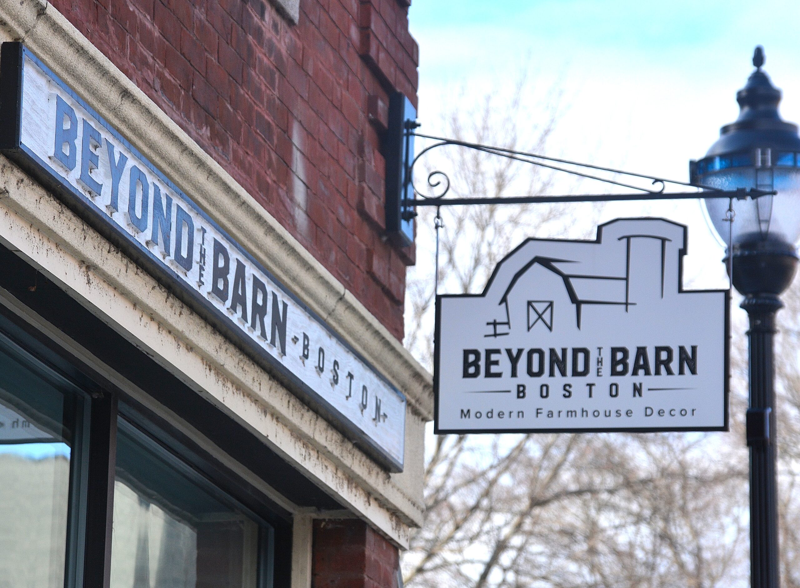 Beyond the Barn Boston signage by Paul Tucker