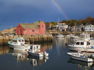 The weathered-looking red fishing shack in Rockport known as “Motif No. 1” has captured the imagination of countless artists. Photo/Richard Correale