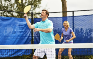 Pickleball courts are one of the amenities at the Del Webb Chauncy Lake community. 