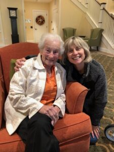 Sheryl Sigel of North Grafton serves as a caregiver to her mother, Elaine Kulberg, who is in her nineties.  Photo/Submitted