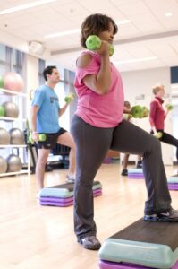 As we age, we may need to increase our level of exercise to maintain muscle mass. “Physical health and being active daily is key,” said Ellen Birchander, program director of UMass Boston’s Department of Gerontology, McCormack Graduate School. Photo/Amanda Mills, USCDCP