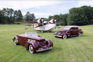A few of the vehicles that are part of the Classic Automobile Barn and Historic Aviation Hangar collections.  Photo/Submitted