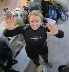 Laura DeSisto conquered her longtime fear of the ocean due to the movie “Jaws” by becoming a certified scuba diver in the Bahamas. Photo/submitted