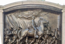The monument commemorating the black Union soldiers of the 54th Regiment by Augustus Saint-Gaudens is regarded as a masterpiece.