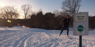 The Weston Ski Track in Weston, which makes its own snow, is a good alternative when nature isn’t producing enough for cross-country skiing. Photo/Submitted