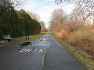 The start of the Assabet River Rail Trail at Lincoln and Highland streets in Marlborough.