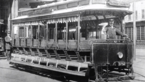 The first subway car in Boston entered the Boylston Street tunnel on Sept. 1, 1897.