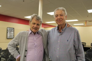 Richard Golub with a fellow member of the Crazy Eight, Bob Kirsch.Photo/Maureen Sullivan