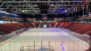 The Herb Brooks Hockey Arena is where Mike Eruzione scored the winning goal against the Soviet Union team in 1980, which put the Americans on the path to win the gold medal for Team USA.
