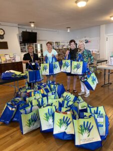 The Shrewsbury Schoolhouse Quilters donated over 30 quilts to Abby’s House in June. Photo/Deb Kelley