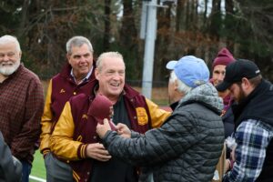 Former teammates reunite at the event. (Photo/Evan Walsh)