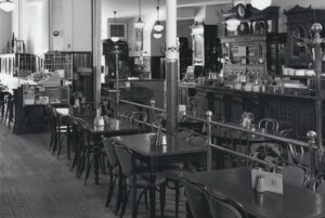 Jacob Wirth’s 90-foot mahogany bar, with its inscribed motto “Suum Cuique”—to each his own, will still be the centerpiece of the nineteenth-century restaurant in its new incarnation.