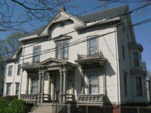 The house at 1 Arlington Street in Somerville, still standing today, was the site of the first home telephone, in 1877.