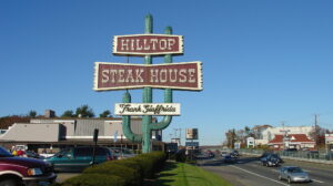 he Hilltop Steak House on Route 1 in Saugus was reported to be the highest-grossing and busiest restaurant in the entire country during its heyday.Photo/Elizabeth Thomsen Creative Commons (CC BY-NC-SA 4.0 DEED)