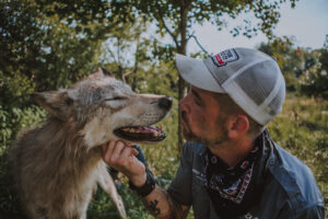 “I want the public to see the importance of this amazing animal and the fact that they are not a threat to humans,” says Zee Soffron, facility director of Wolf Hollow wolf sanctuary in Ipswich.Photo/Ellora Sen-Gupta - courtesy of Wolf Hollow