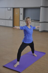 “Open and grounded, that’s how we should walk in the world,” says yoga teacher Mary Green of Milford.Photo/Submitted