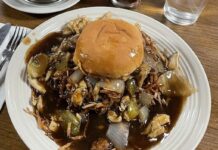The chow mein sandwich is a Fall River original The chow mein sandwich is a beloved Fall River culinary invention, going back to its origins as a cheap, filling lunch for the city’s factory and mill workers.