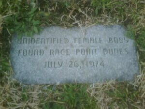 For decades Provincetown has had a grave honoring the memory of the woman whose body was found in the town’s Race Point sand dunes in 1974.Photo/findagrave.com