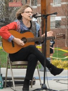 Westborough local Luanne Crosby performs songs that span decades and genres for the community on the third Wednesday of every month at the Westborough Library. (Photo/Courtesy Luanne Crosby)