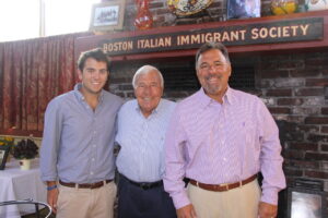 Multiple generations of the Castraberti family have owned and worked at Prince Pizza—the late Arthur, the original owner, is flanked by his grandson Andrew, on the left, and the current owner, his son Steven, on the right.Photo/Submitted