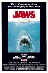 The 1975 summer blockbuster film “Jaws” celebrates its 50th anniversary this month.