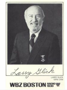 Larry Glick radio host promotional photo, WBZ Boston radio station, Massachusetts