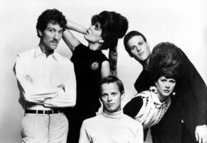 Kate Pierson of The B-52s in a 1980 publicity photo, promoting her Cape Cod vacation rental