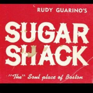 Rudy Guarino's Sugar Shack nightclub logo, a Boston soul music venue.