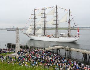 The Tall Ships are returning to Boston Harbor in 2026, kicking off on July 11 with the Grand Parade of Sail.Photo/Courtesy of Sail Boston