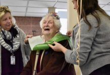 Oldest Westborough resident celebrates 104 years Bunny Perron, 104, celebrated her birthday at the Westborough Senior Center on Monday, Nov. 17.