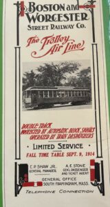 During its heyday in the early 20th century, Worcester’s trolley system was proudly proclaiming its latest technology, including “automatic block signals” and a “telephone connection.”