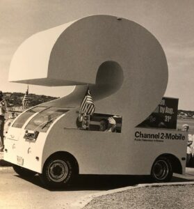 The WGBH Channel Two-Mobile, built for promotional and fundraising purposes, was sure to draw attention when it was spotted around Boston during the 1970s.