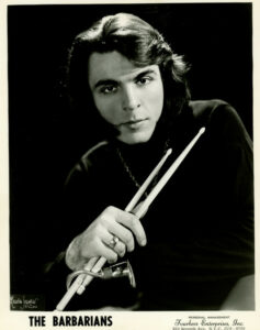 Cape Cod native Victor “Moulty” Moulton lost his left hand to an accident as a teenager, but went on to play drums for the Barbarians, an acclaimed 60s garage band, and was later name-checked in a song by the Ramones.