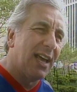 Paul Tavilla, a produce dealer from Arlington, was in the Guinness Book of World Records for grape catching in his mouth, including one that had been dropped 788 feet from the John Hancock building in Boston.
Photo/KXAS-TV Fort Worth, Tex.