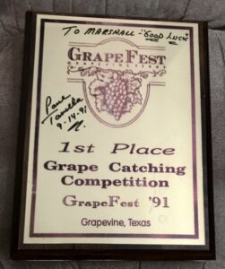 One of Paul Tavilla’s fans posted this photo of an autograph Tavilla gave him on his obituary page when the world record holder died in 2014.