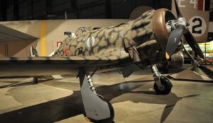 Restored World War II Italian fighter plane at the National Museum of the USAF in Ohio